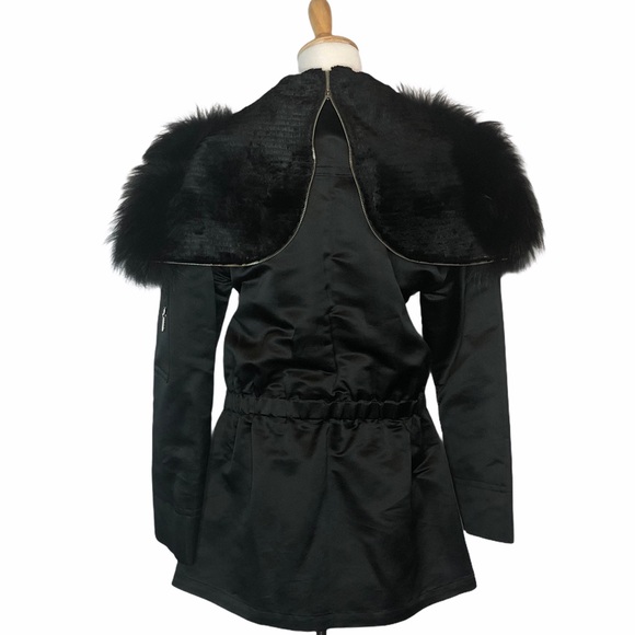 Last Chance Trilogy Black Fur Lined/Trim Hooded Parka Jacket - Picture 10 of 16